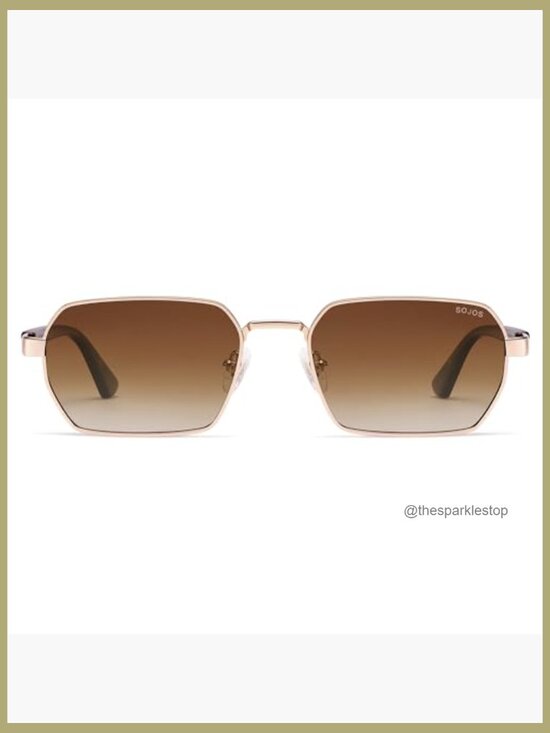 Metal Frame Polarized Sunglasses UV400 Protection Square Retro Style main image 4